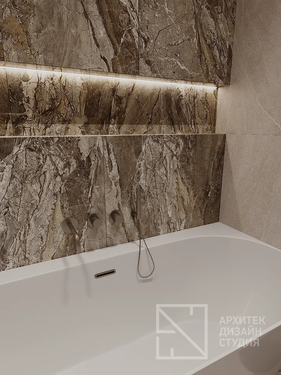 Дизайн интерьера квартиры в г. Абакан по ул. Авиаторов 1В/2 - Ванная - Фото 8